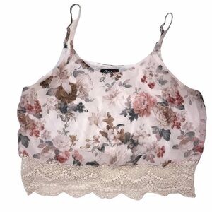 Floral Crochet Crop Top